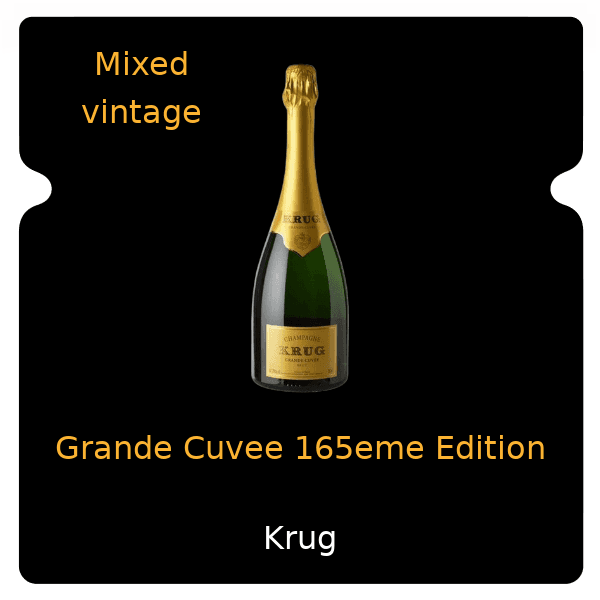 Krug Grande Cuvee 165eme Edition Mixed Vintage
