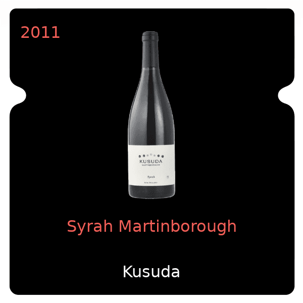 Kusuda Syrah Martinborough 2011