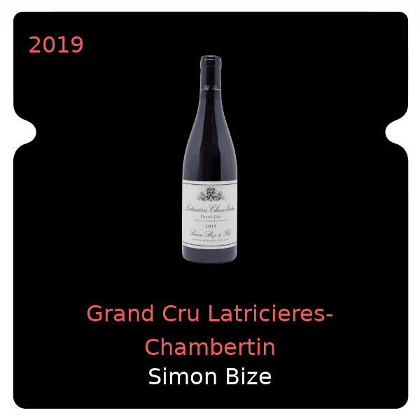 Simon Bize Grand Cru Latricieres-Chambertin 2019
