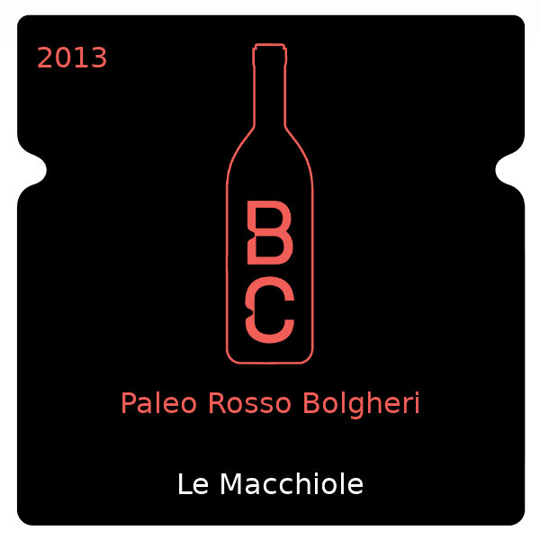 Macchiole Paleo Rosso Bolgheri 2013