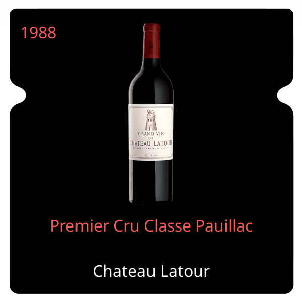 Latour Premier Cru Classe Pauillac 1988