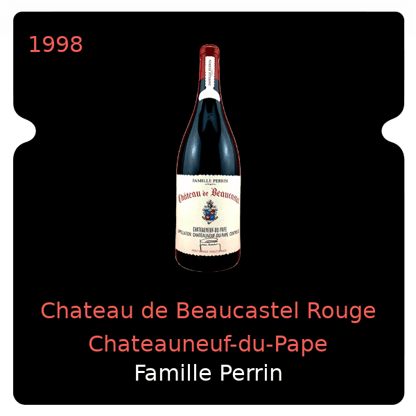 Famille Perrin Chateau de Beaucastel Rouge Chateauneuf-du-Pape 1998