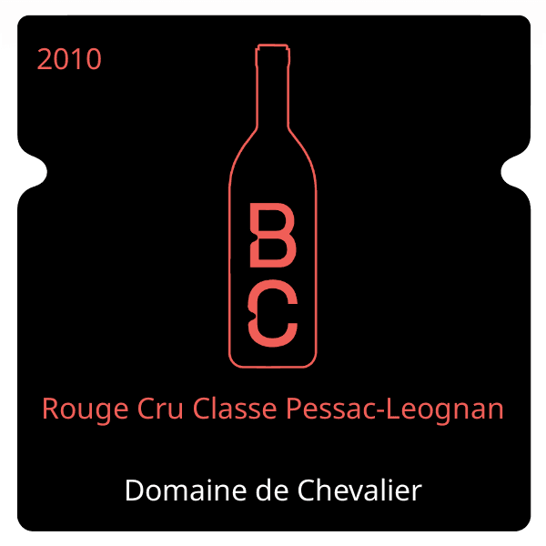 Chevalier Rouge Cru Classe Pessac-Leognan 2010