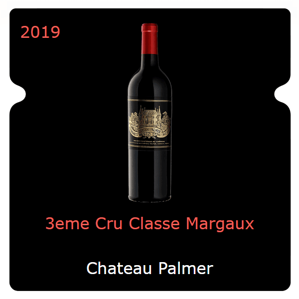 Palmer 3eme Cru Classe Margaux 2019