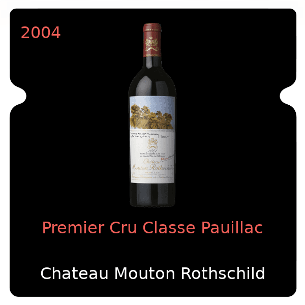 Mouton Rothschild Premier Cru Classe Pauillac 2004