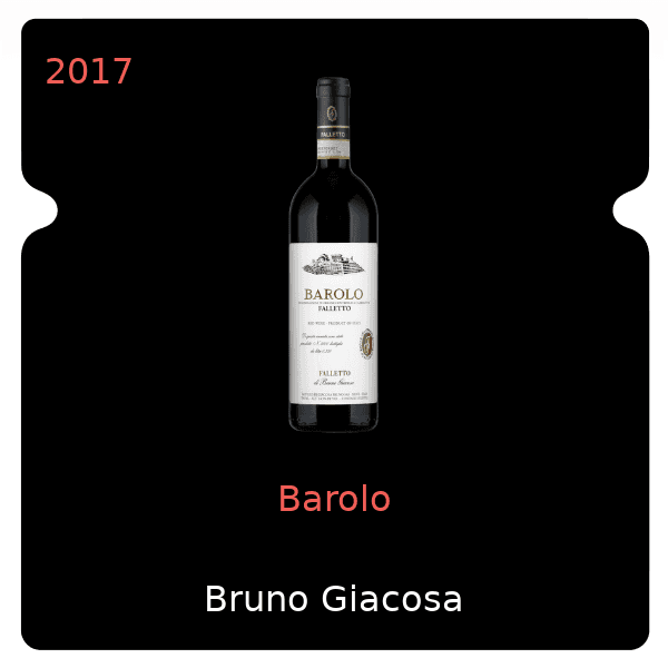 Bruno Giacosa Barolo 2017