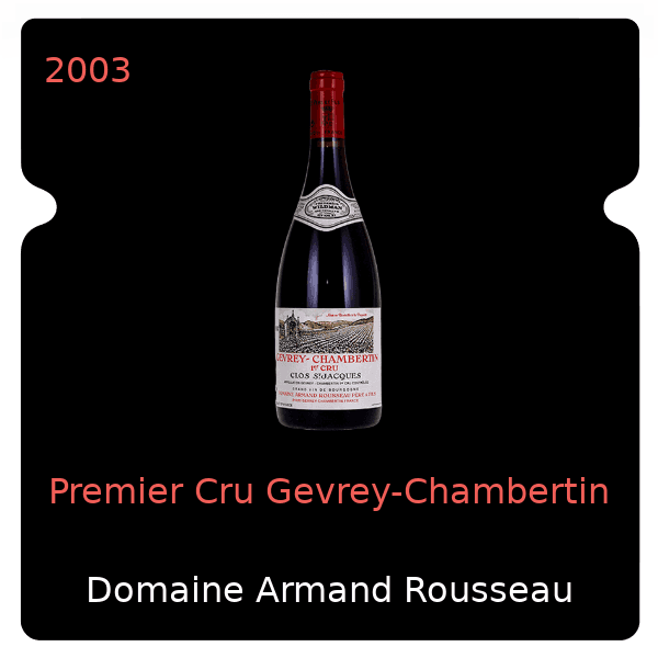 Armand Rousseau Premier Cru Gevrey-Chambertin 2003