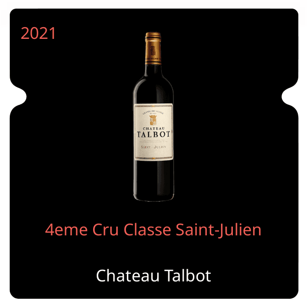 Talbot 4eme Cru Classe Saint-Julien 2021