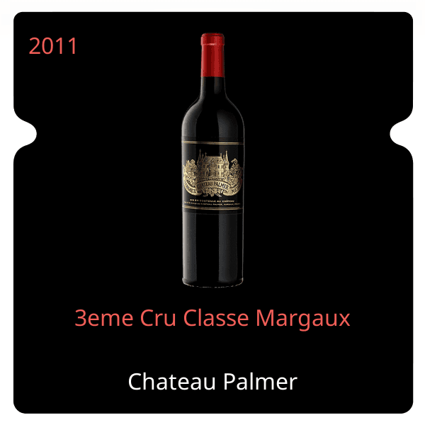 Palmer 3eme Cru Classe Margaux 2011
