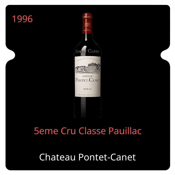 Pontet-Canet 5eme Cru Classe Pauillac 1996