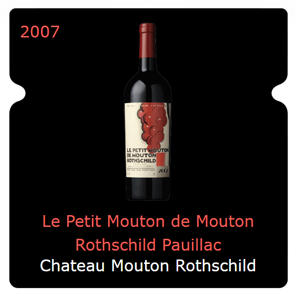Mouton Rothschild Le Petit Mouton de Mouton Rothschild Pauillac 2007