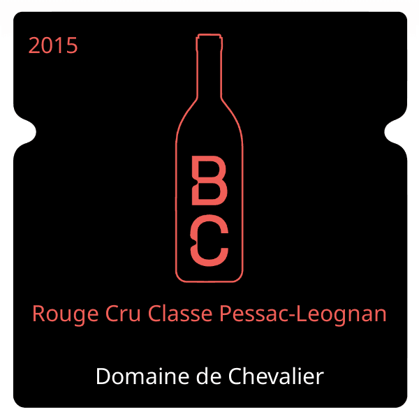 Chevalier Rouge Cru Classe Pessac-Leognan 2015