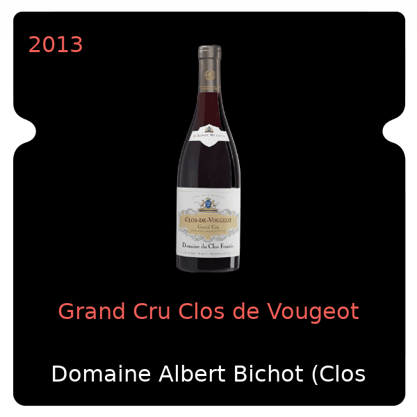 Albert Bichot (Clos Frantin) Grand Cru Clos de Vougeot 2013