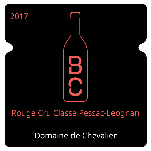 Chevalier Rouge Cru Classe Pessac-Leognan 2017