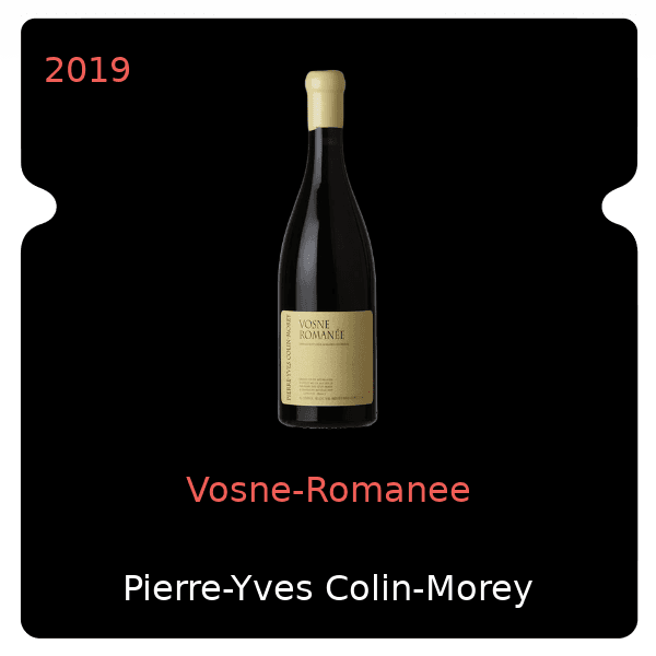 Pierre-Yves Colin-Morey Vosne-Romanee 2019