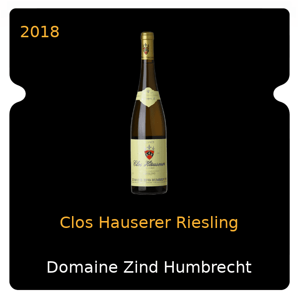 Zind Humbrecht Clos Hauserer Riesling 2018