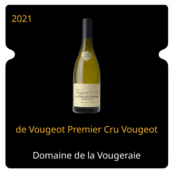 Vougeraie de Vougeot Premier Cru Vougeot 2021