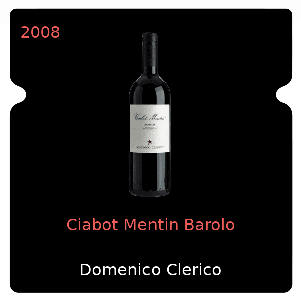 Domenico Clerico Ciabot Mentin Barolo 2008