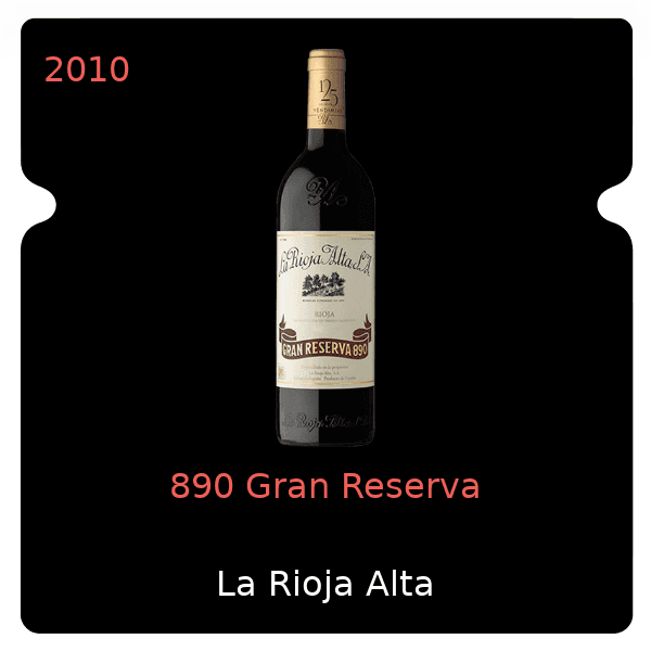 Rioja Alta 890 Gran Reserva 2010