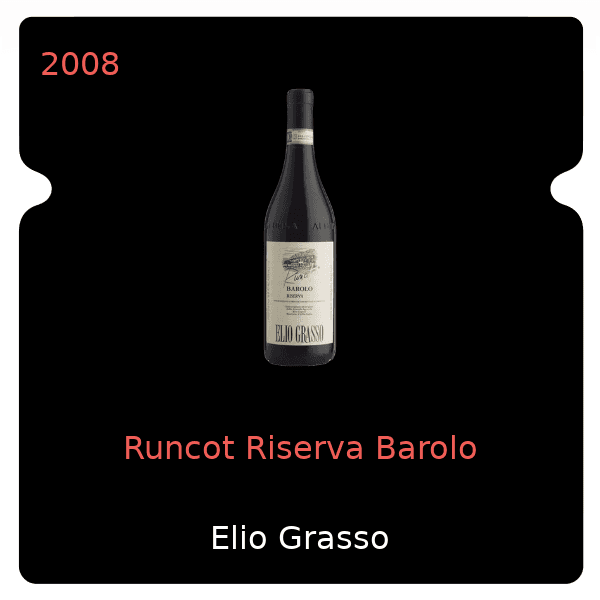 Elio Grasso Runcot Riserva Barolo 2008