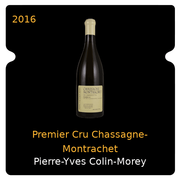 Pierre-Yves Colin-Morey Premier Cru Chassagne-Montrachet 2016
