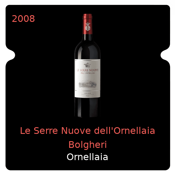Ornellaia Le Serre Nuove dell'Ornellaia Bolgheri 2008