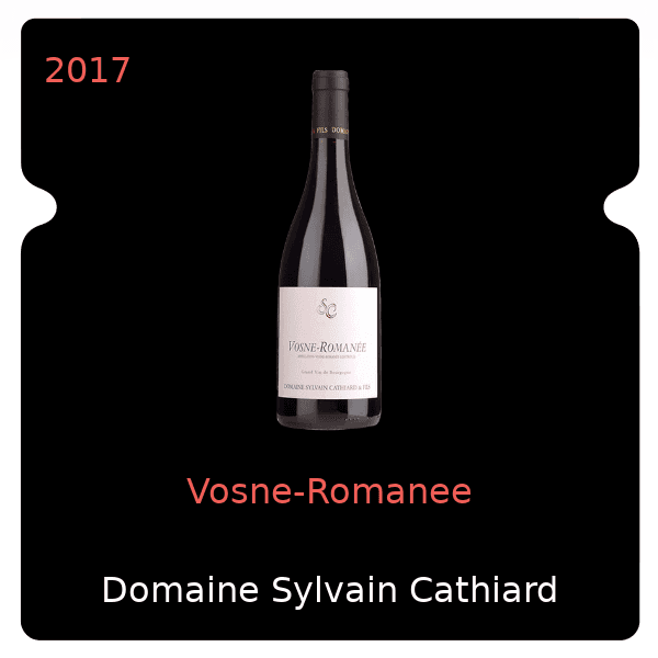 Sylvain Cathiard Vosne-Romanee 2017