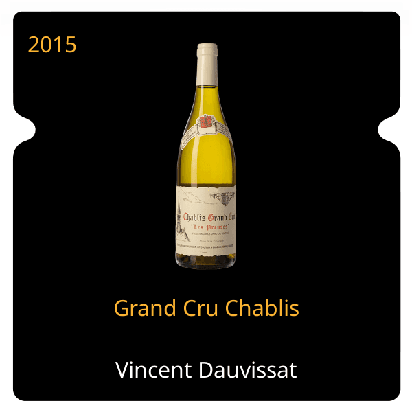 Vincent Dauvissat Grand Cru Chablis 2015