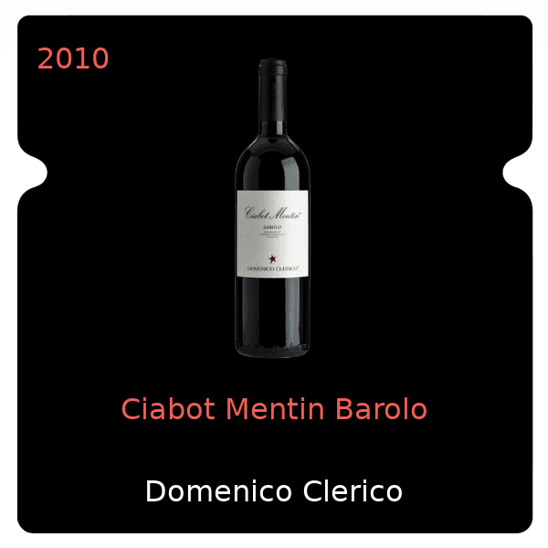 Domenico Clerico Ciabot Mentin Barolo 2010