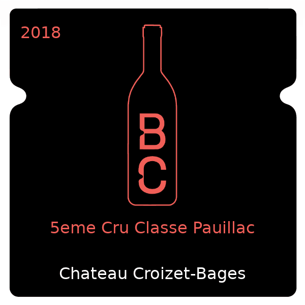 Croizet-Bages 5eme Cru Classe Pauillac 2018