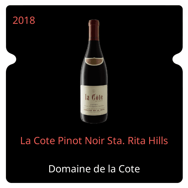 Cote La Cote Pinot Noir Sta. Rita Hills 2018