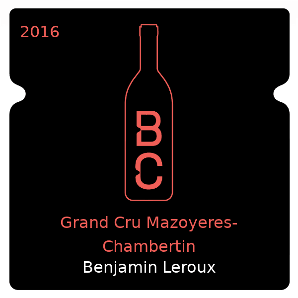 Benjamin Leroux Grand Cru Mazoyeres-Chambertin 2016