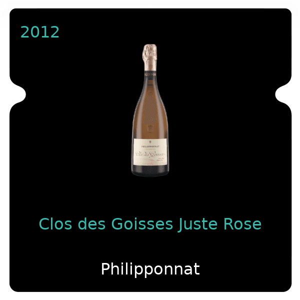 Philipponnat Clos des Goisses Juste Rose 2012