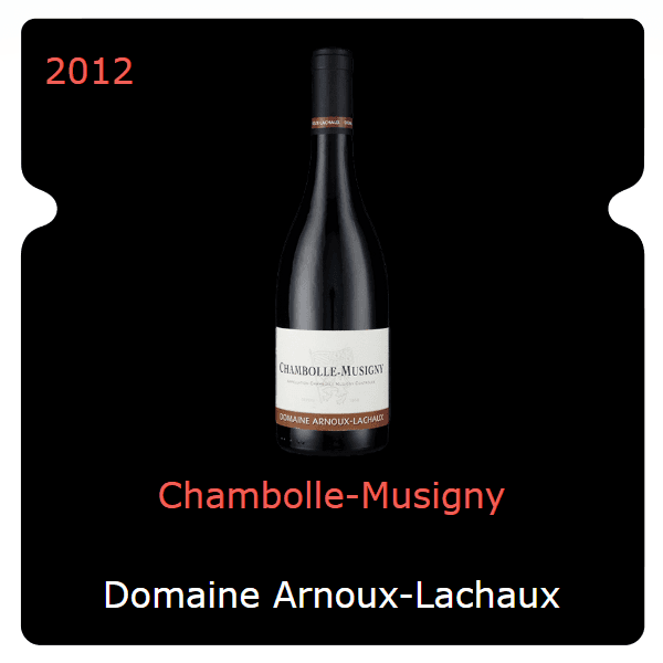 Arnoux-Lachaux Chambolle-Musigny 2012