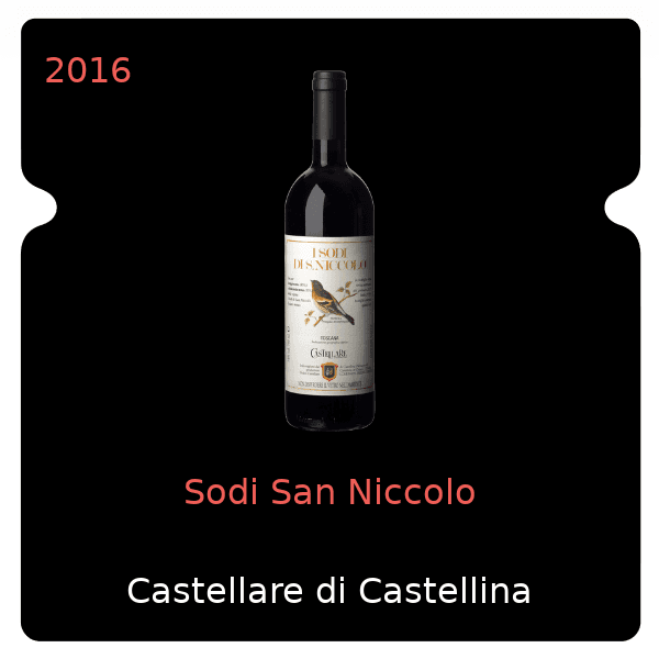 Castellare di Castellina Sodi San Niccolo 2016