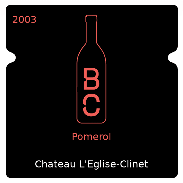 L'Eglise-Clinet Pomerol 2003
