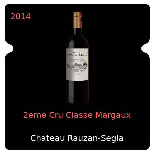 Rauzan-Segla 2eme Cru Classe Margaux 2014