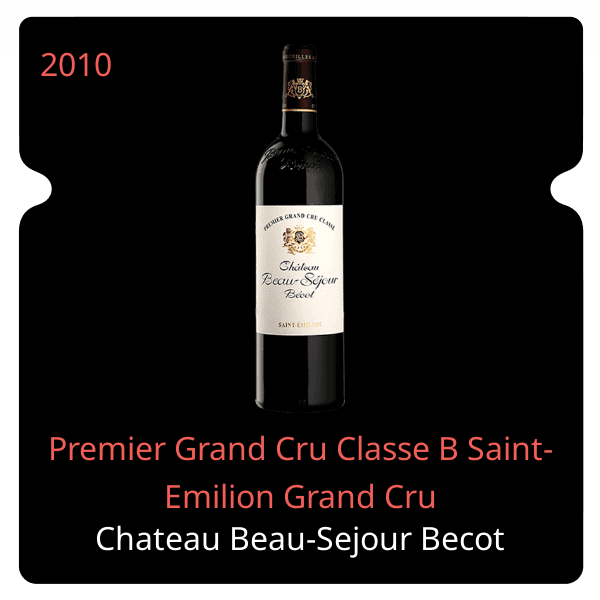 Beau-Sejour Becot Premier Grand Cru Classe B Saint-Emilion Grand Cru 2010
