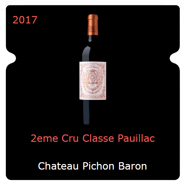 Pichon Baron 2eme Cru Classe Pauillac 2017