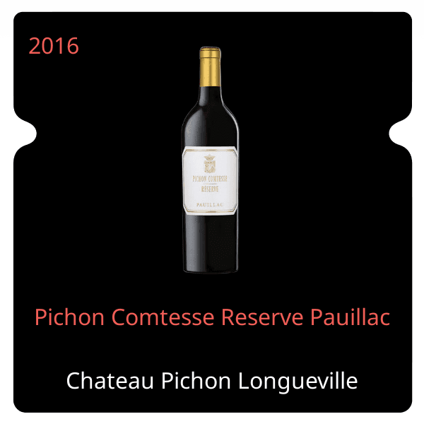 Pichon Longueville Comtesse de Lalande Pichon Comtesse Reserve Pauillac 2016