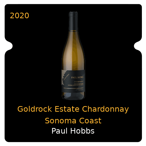 Paul Hobbs Goldrock Estate Chardonnay Sonoma Coast 2020