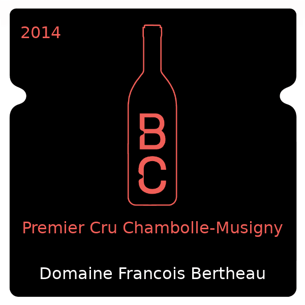 Francois Bertheau Premier Cru Chambolle-Musigny 2014