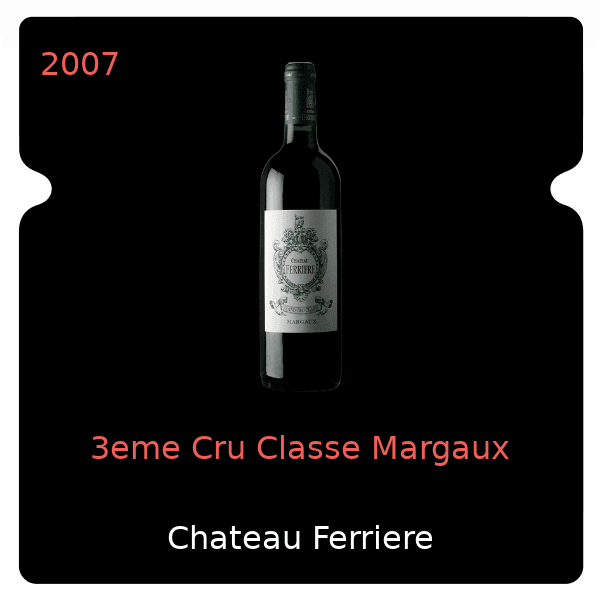 Ferriere 3eme Cru Classe Margaux 2007
