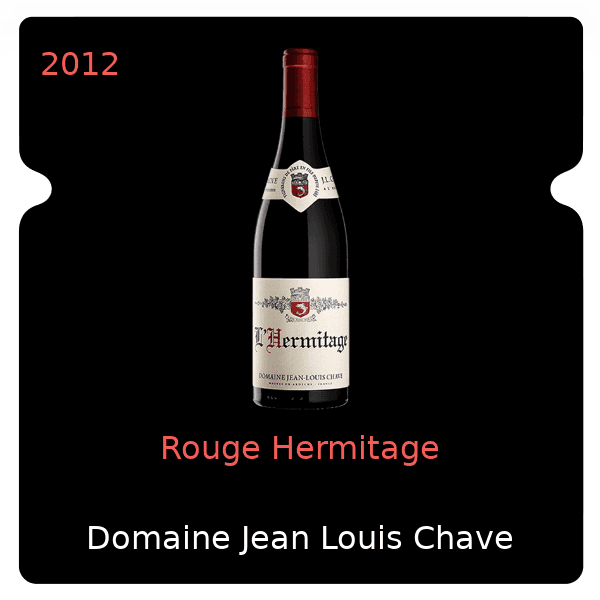 Jean-Louis Chave Rouge Hermitage 2012