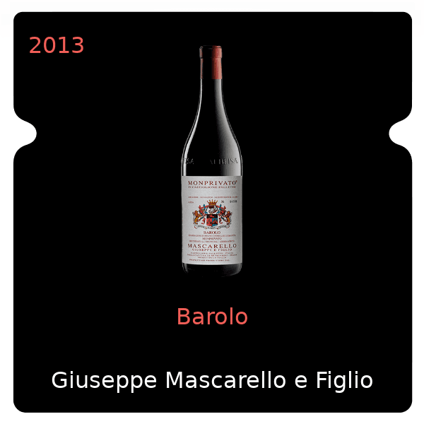 Giuseppe Mascarello e Figlio Barolo 2013