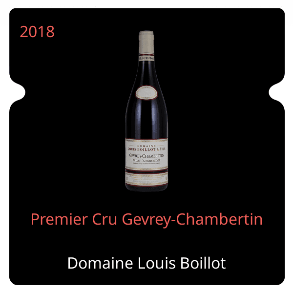 Louis Boillot Premier Cru Gevrey-Chambertin 2018
