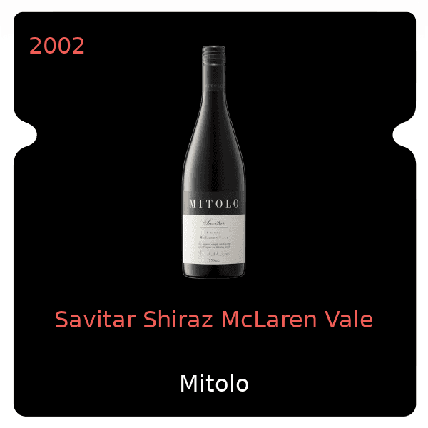 Mitolo Savitar Shiraz McLaren Vale 2002