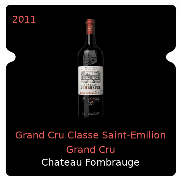 Fombrauge Grand Cru Classe Saint-Emilion Grand Cru 2011