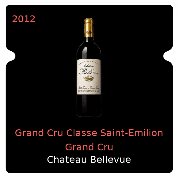 Bellevue Mondotte Grand Cru Classe Saint-Emilion Grand Cru 2012