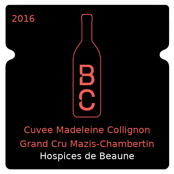 Hospices de Beaune Cuvee Madeleine Collignon Grand Cru Mazis-Chambertin 2016